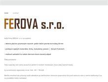 Tablet Screenshot of ferova.sk